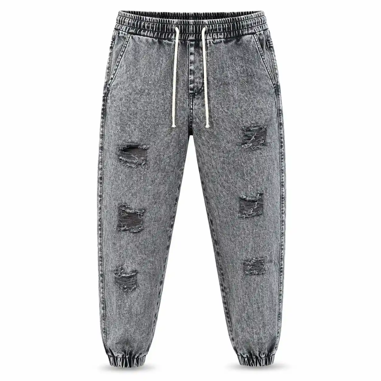 Jean Jogger Urban Destroyed Gris